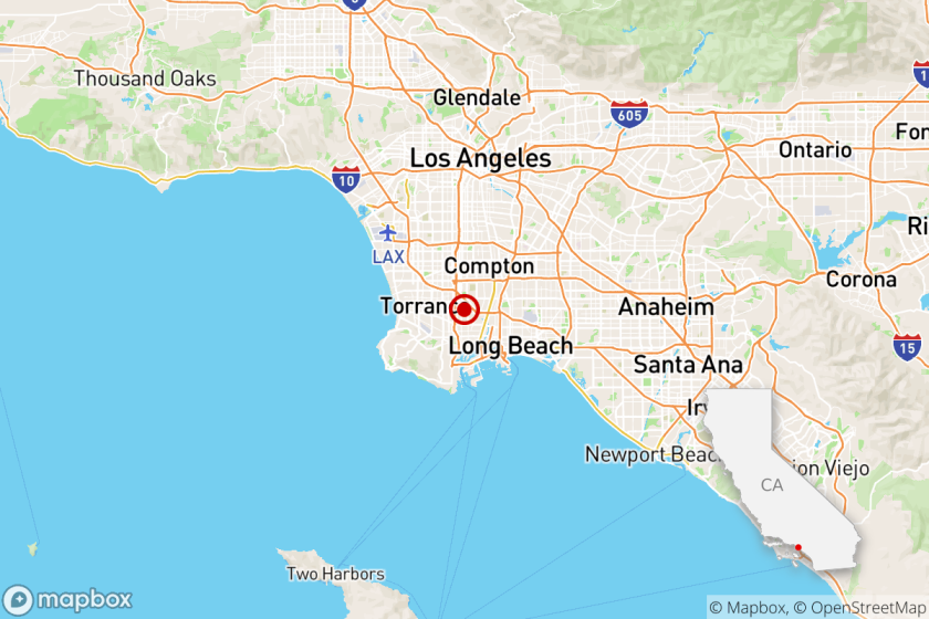 A map shows the epicenter of a 2.7-magnitude earthquake in Carson.