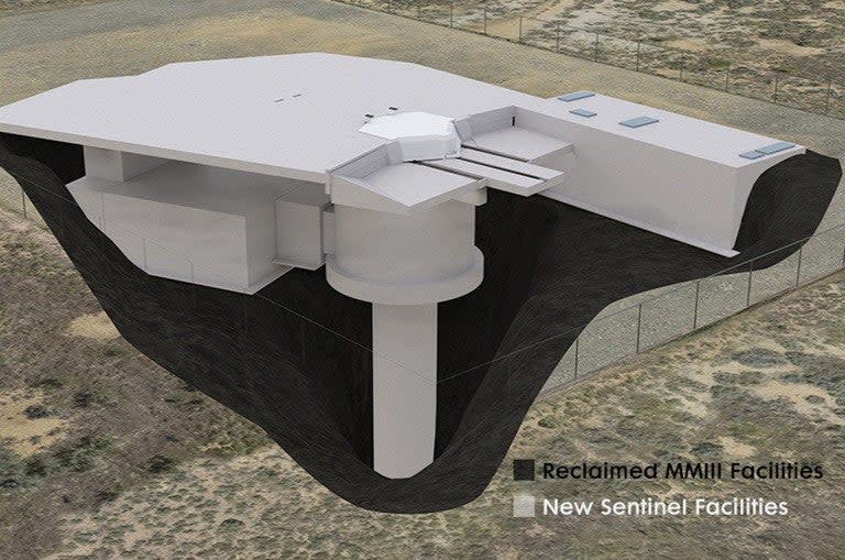 A rendering of a future Sentinel silo, which also highlights that much of the facility is expected to be entirely new. <em>Northrop Grumman</em>