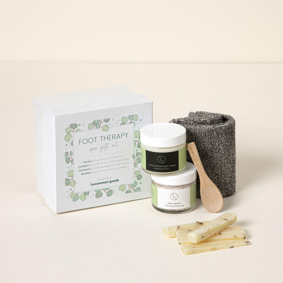 <p><a href="https://go.redirectingat.com?id=74968X1596630&url=https%3A%2F%2Fwww.uncommongoods.com%2Fproduct%2Ffoot-therapy-spa-gift-set&sref=https%3A%2F%2Fwww.womansday.com%2Flife%2Fg29417379%2Fgifts-for-wife%2F" rel="nofollow noopener" target="_blank" data-ylk="slk:Shop Now;elm:context_link;itc:0;sec:content-canvas" class="link ">Shop Now</a></p><p>Foot Therapy Spa Gift Set </p><p>uncommongoods.com</p><p>$38.00</p><span class="copyright">Uncommon Goods</span>