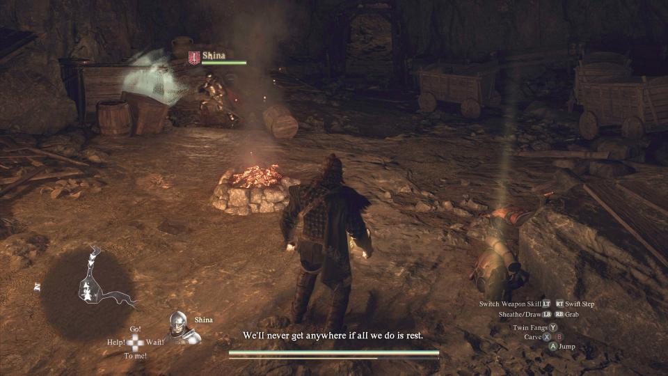 Dragon's Dogma 2: Travel through a cavern to find the Sphinx.