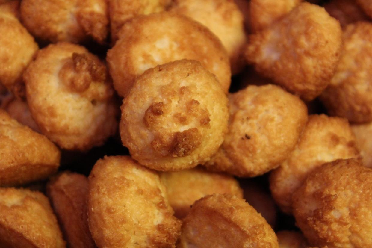 Close up of croquetas