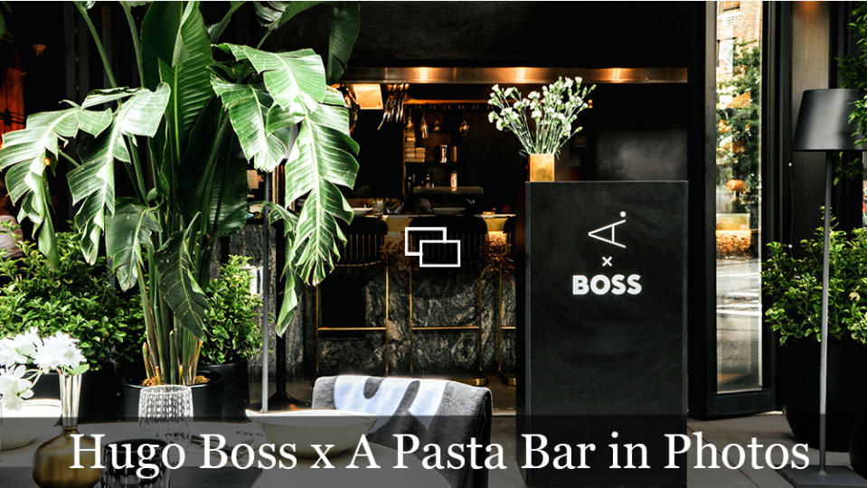 Hugo Boss and A Pasta Bar Restaurant