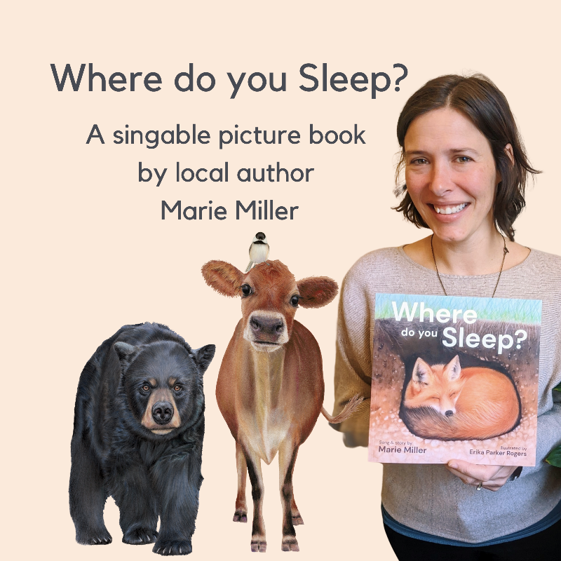 Author Marie Miller will be at the Berwick Public Library on Friday, Feb. 24, 2023 for special storytime to share her book "Where Do You Sleep?"