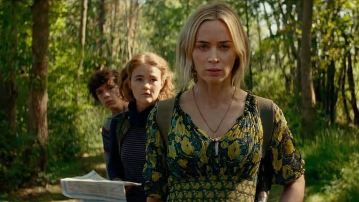 Emily Blunt, Millicent Simmonds and Noah Jupe in post-apocalyptic horror film “A Quiet Place Part II” (Courtesy: Paramount Pictures)