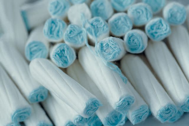 <p>Getty</p> Stock image of tampons.