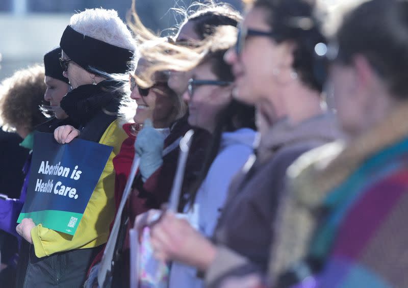 FILE PHOTO: Hearing on anti-abortion groups' bid to pull abortion pill off market