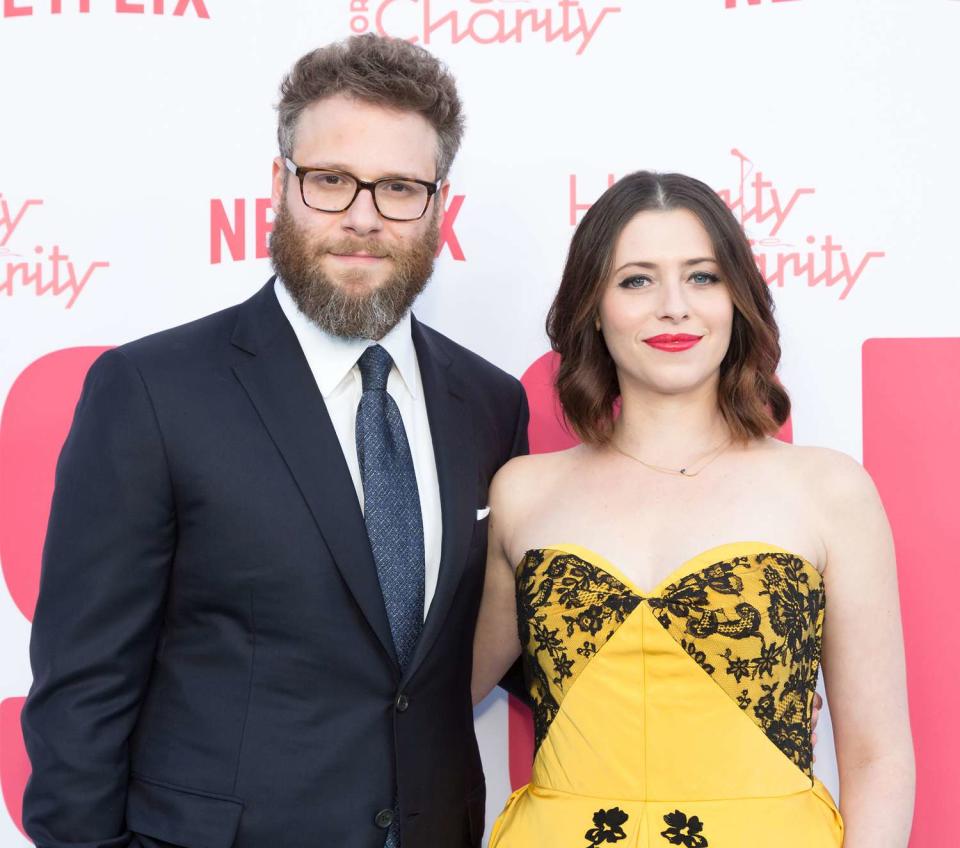 Seth Rogen and Lauren Miller Rogen attend the 6th Annual Hilarity For Charity at Hollywood Palladium on March 24, 2018 in Los Angeles, California