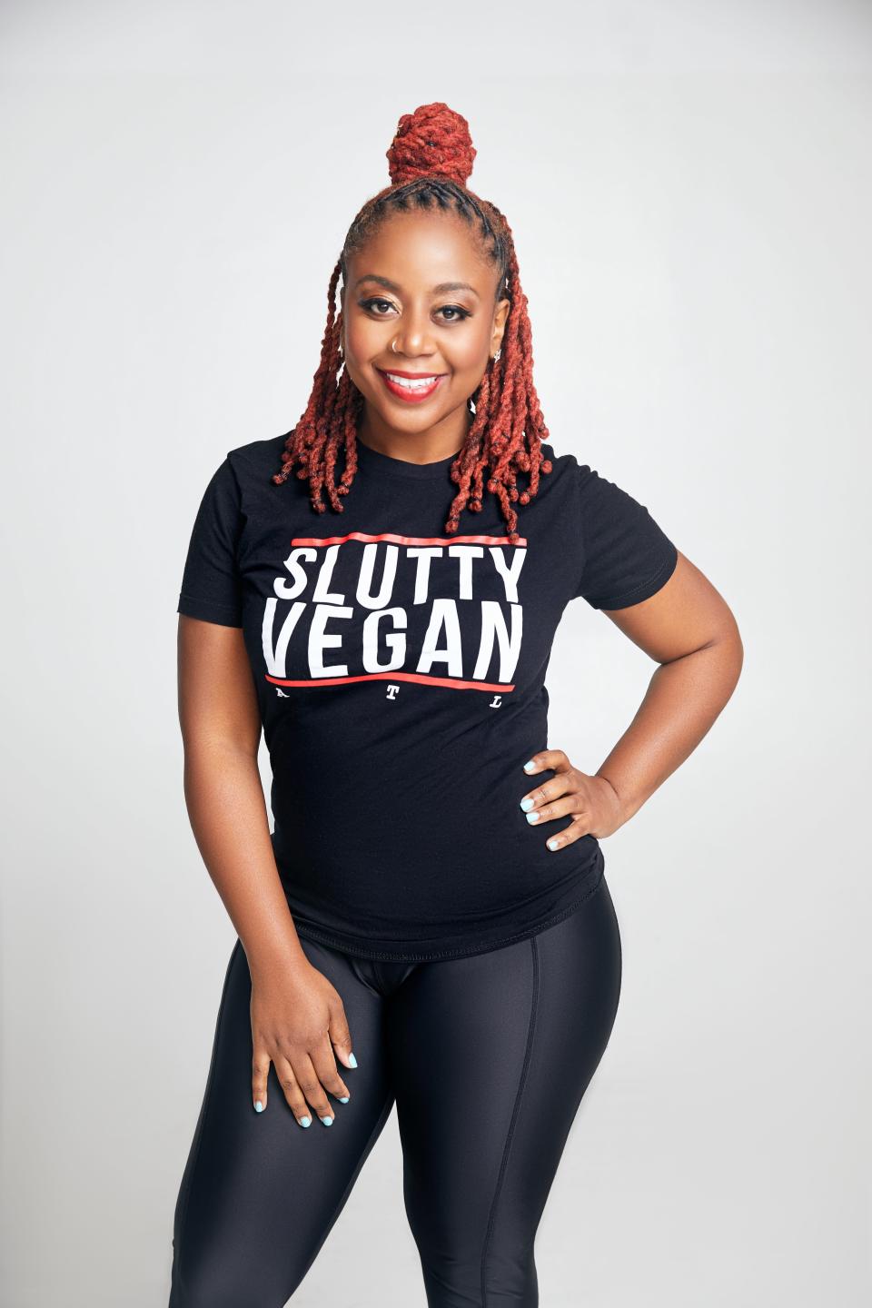 Pinky Cole is the founder and driving force behind Slutty Vegan, a meat-free burger restaurant in Atlanta. (Courtesy Slutty Vegan)