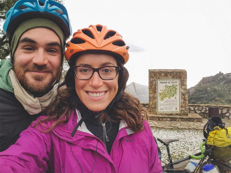 In Spain the couple were confronted by an aggressive driver (Simply Cycling)