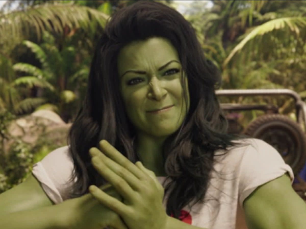 Brawn again: Tatiana Maslany as Jennifer Walters in ‘She-Hulk: Attorney at Law' (Marvel Studios)