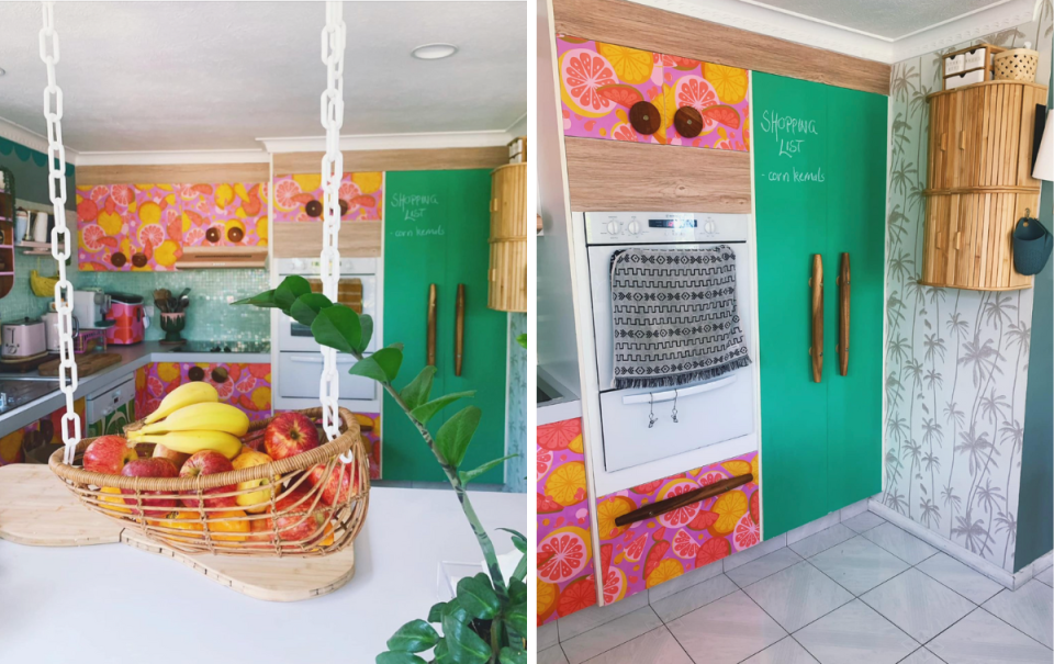 Kitchen fabric hack