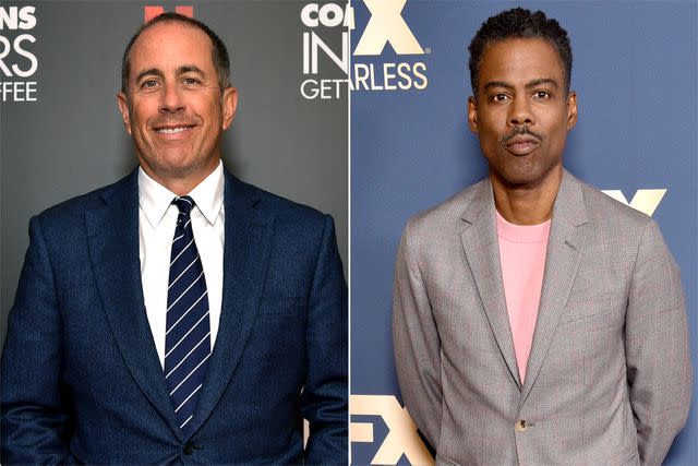 <p>Emma McIntyre/Getty; Gregg DeGuire/WireImage</p> Jerry Seinfeld and Chris Rock