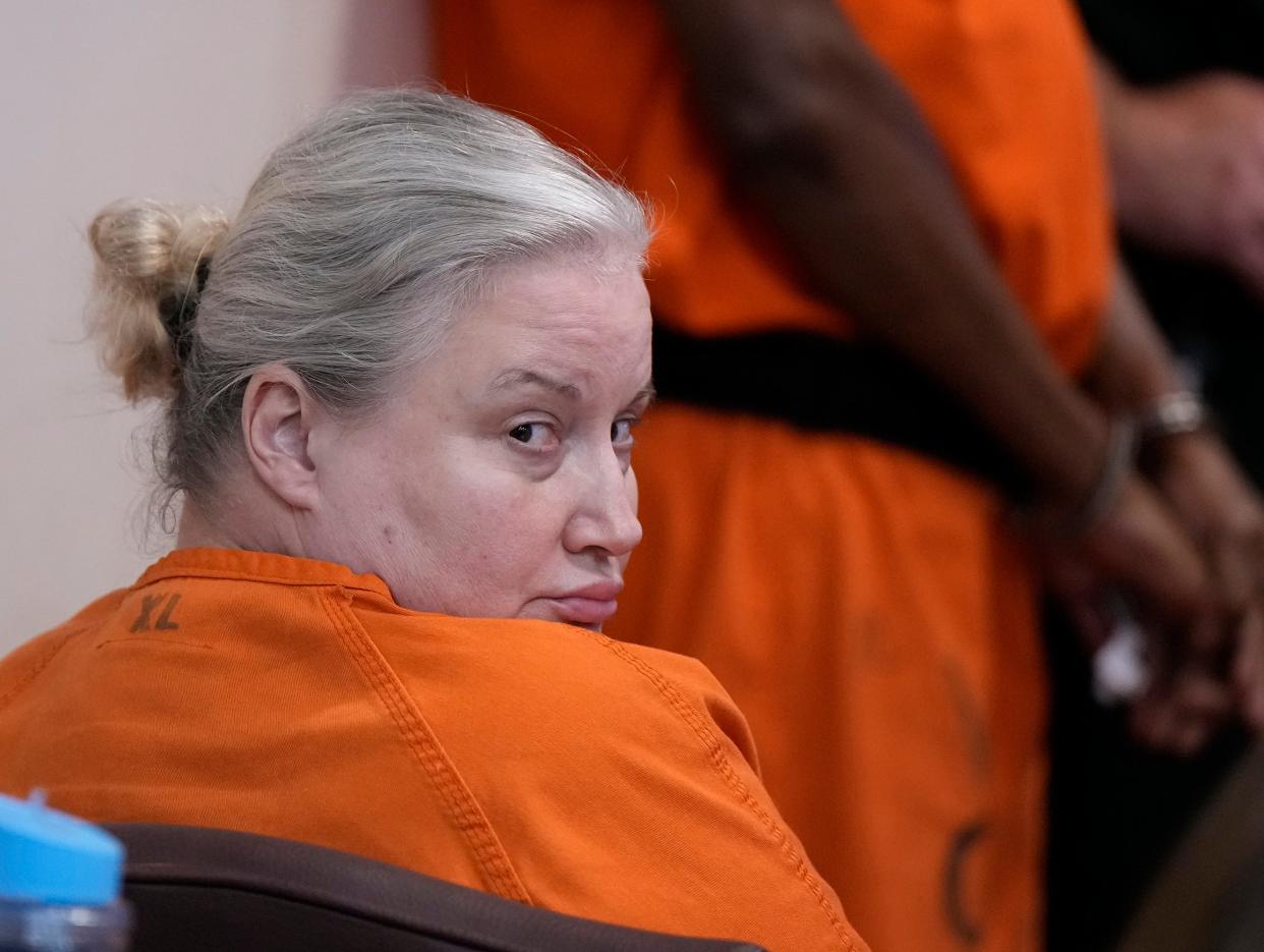 Tammy Sytch in court for a hearing before Judge Karen Foxman at the S. James Foxman Justice Center in Daytona Beach, Wednesday, Aug. 16, 2023. 