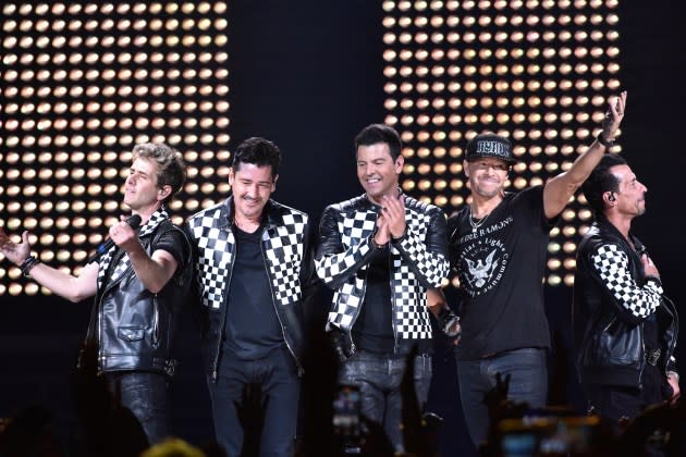 New Kids on the Block perform on the "Mixtape" tour at Golden 1 Center on June 02, 2022 in Sacramento, California - Credit: Tim Mosenfelder/Getty Images