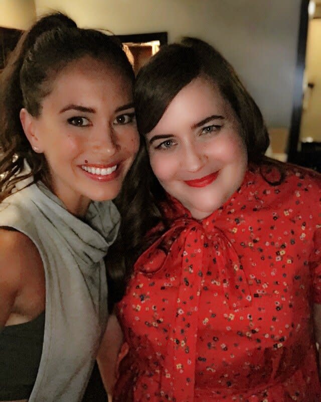 Aidy Bryant and I after we finished shooting. (Photo: Courtesy Of Katie Wee)