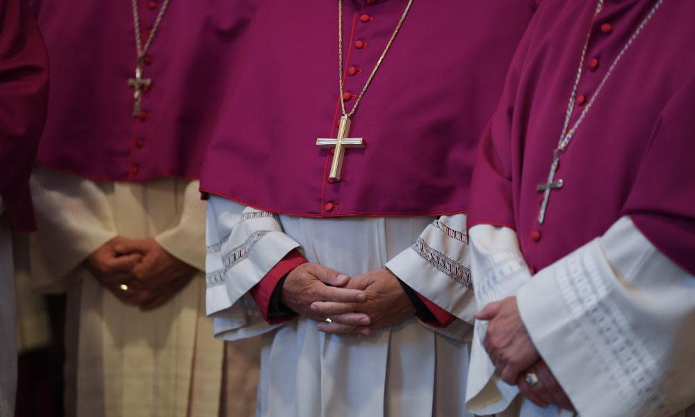 Participants at the German bishops’ conference in Fulda, western Germany