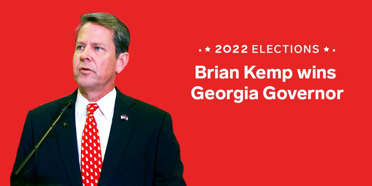 2022 Midterm Election Georgia Governor Brian Kemp