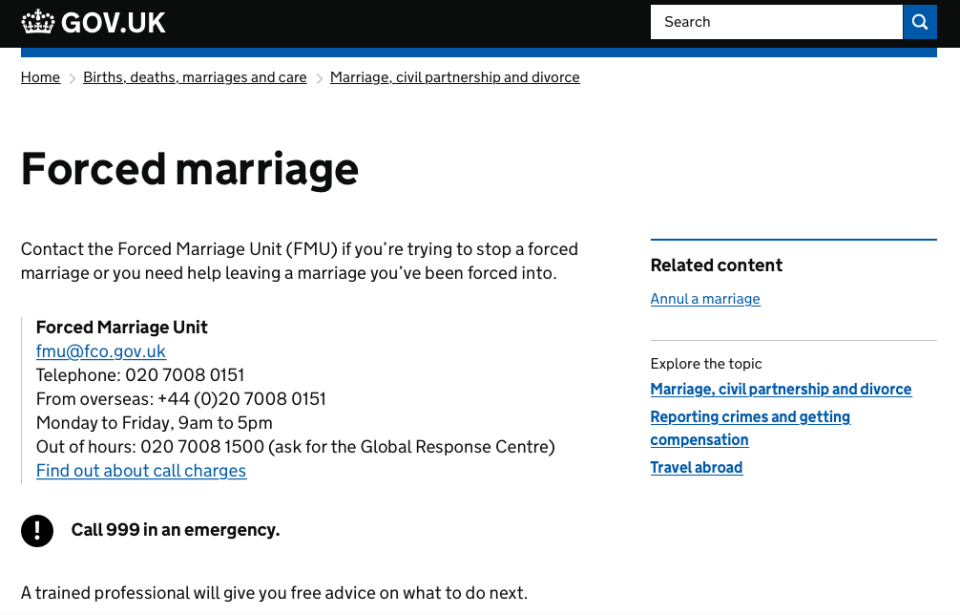 <em>The new offence of forced marriage came into effect on in June 2014</em>