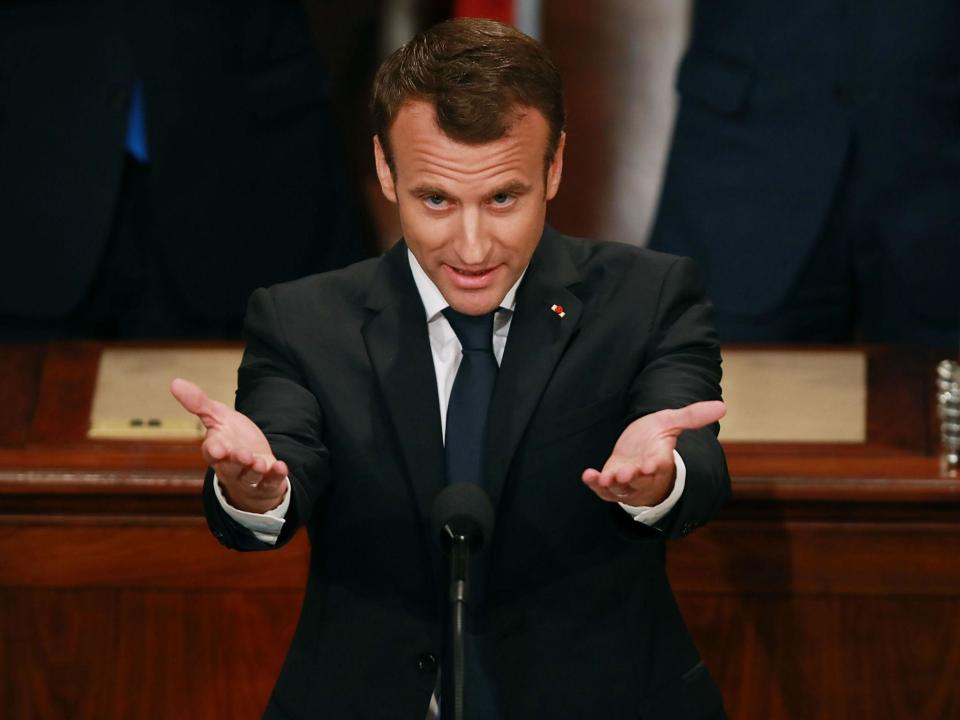 Macron rejects Trump agenda in Congress address telling US 'there is no Planet B'