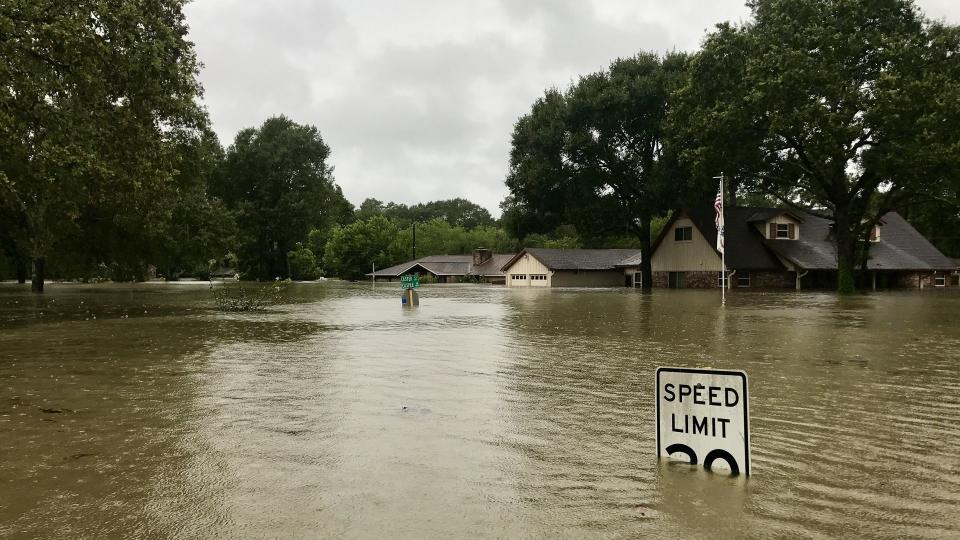 flooding in Houston during hurricane Harvey