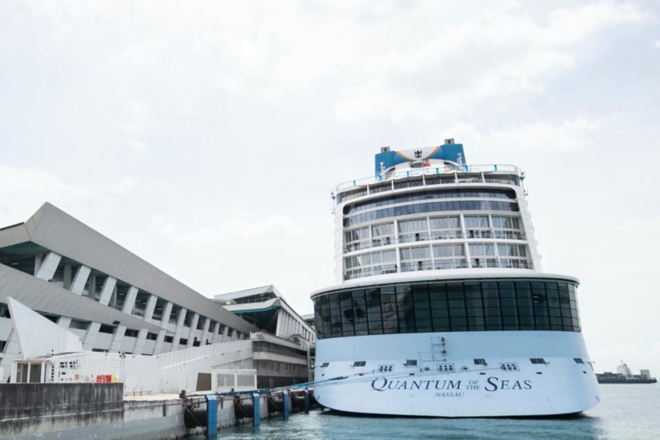 Royal Caribbean's Quantum of the Seas docked at the Marina Bay Cruise Center on December 9, 2020. - Copyright: AP Photo/Danial Hakim