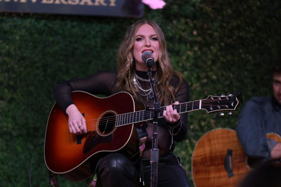 Class of 2023's Kasey Tyndall performs onstage for CMT Next Women of Country: 10-Year Anniversary & Class of 2023 Reveal at City Winery Nashville on January 17, 2023, in Nashville, Tennessee.