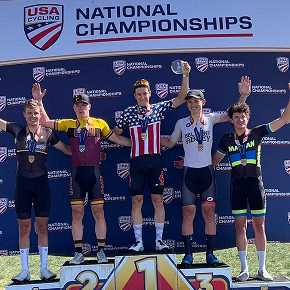 The Midwestern State University cycling team came away victorious last weekend at the Collegiate Road Cycling Nationals in Albuquerque, New Mexico.