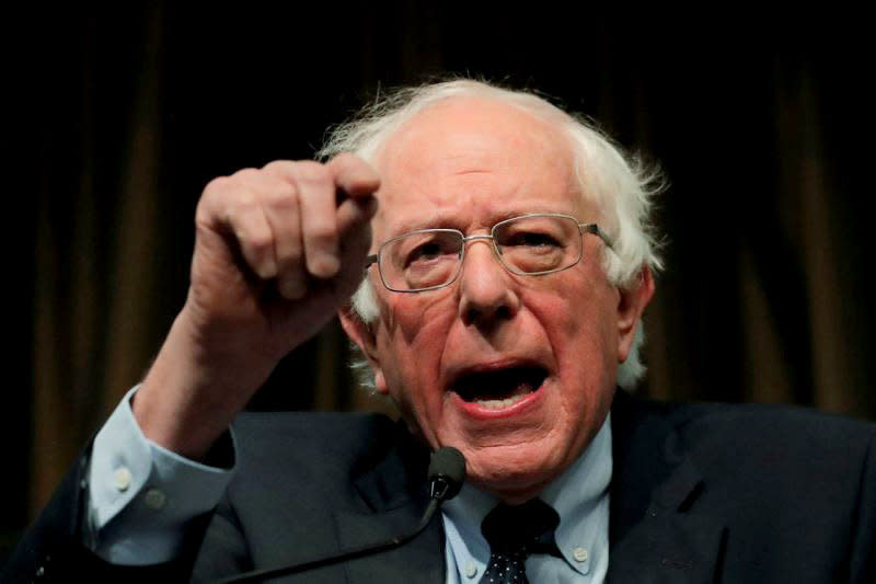 Sen. Bernie Sanders, I-Vt., speaks at the 2019 National Action Network conference in New York City on Friday. (Photo: Lucas Jackson/Reuters)