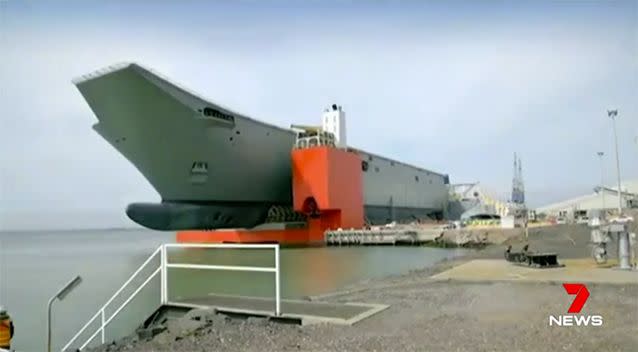 The hulls were built in Spain and shipped to Australia. Source: 7 News