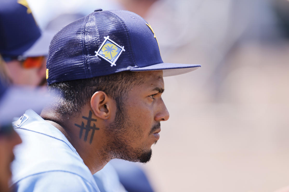 Talkin' Baseball on X: Just noticed the MLB logo tattoo on Wander Franco's  neck. That's dope  / X