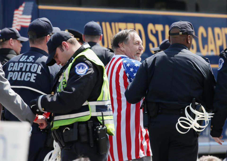 Police arrest protesters