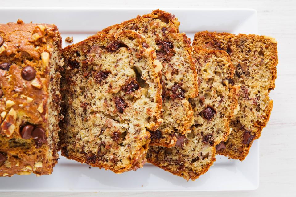 <p>Banana bread is one of those things that's usually made for either a bake sale, or as a way to use up some questionable looking bananas. But these recipes will have you dreaming about whipping up your next flavor-like s'mores! or PB&J! or even salted caramel!-as soon as you can get your hands on a mixing bowl. Make any of these delicious banana breads today and you'll be thanking yourself all week.</p>