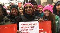 The 'pussyhats' grab back: Massive Women's March on Washington overwhelms streets