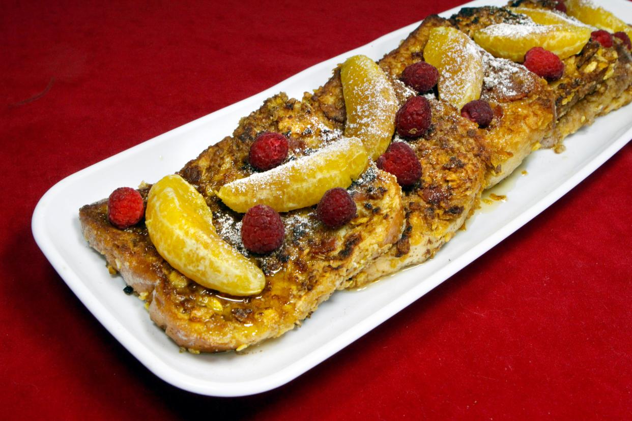 Crunchy Orange French Toast adds some healthful but tasty Mother's Day elements to a breakfast classic.