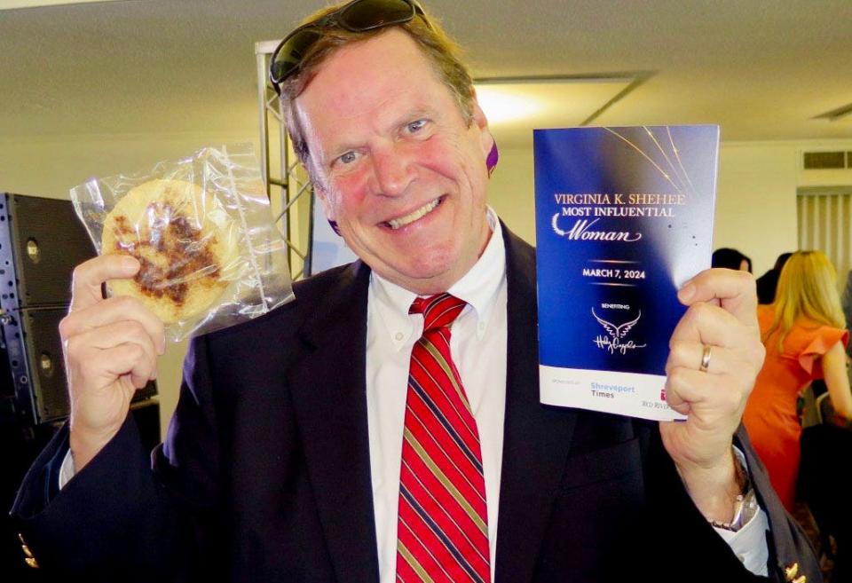 Executive Director of Louisiana State Exhibit Museum Thomas Carmody, Jr. at the award luncheon. during the eighth annual Virginia K. Shehee Most Influential Woman luncheon at the East Ridge Country Club Thursday afternoon, March 8, 2024.