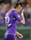 Football - Fiorentina v Sevilla - UEFA Europa League Semi Final Second Leg - Artemio Franchi Stadium, Florence, Italy - 14/5/15 Fiorentina's Josip Ilicic looks dejected after missing a penalty Reuters / Giampiero Sposito