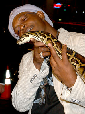 Samuel L. Jackson at the LA premiere of New Line Cinema's Snakes on a Plane