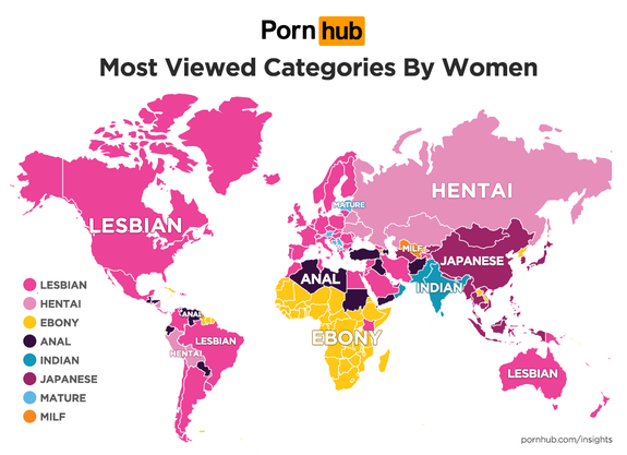 Hot Lesbian Porn Youporn - Pornhub reveals what women are searching in honor of International Women's  Day