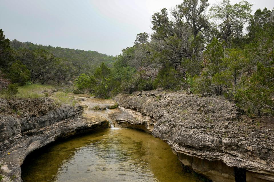Bee Creek flows through RGK Ranch on Wednesday. Spring-fed waters mean the creek never runs dry.