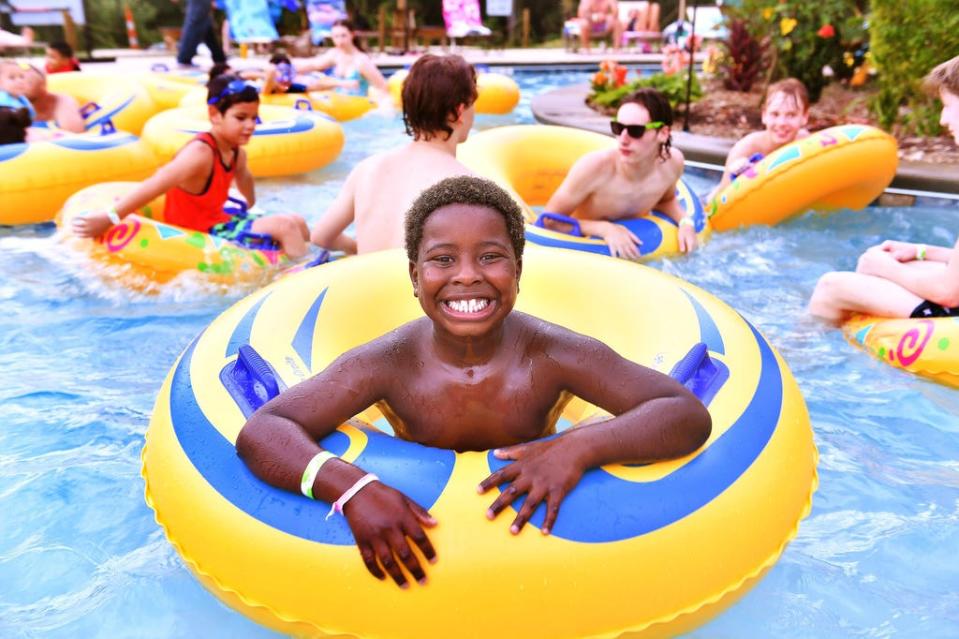 Shipwreck Cove held a "Star-Spangled Splash" event with water fun in the pools and a fireworks display, at the water park in Duncan, Friday evening, July 2, 2020.