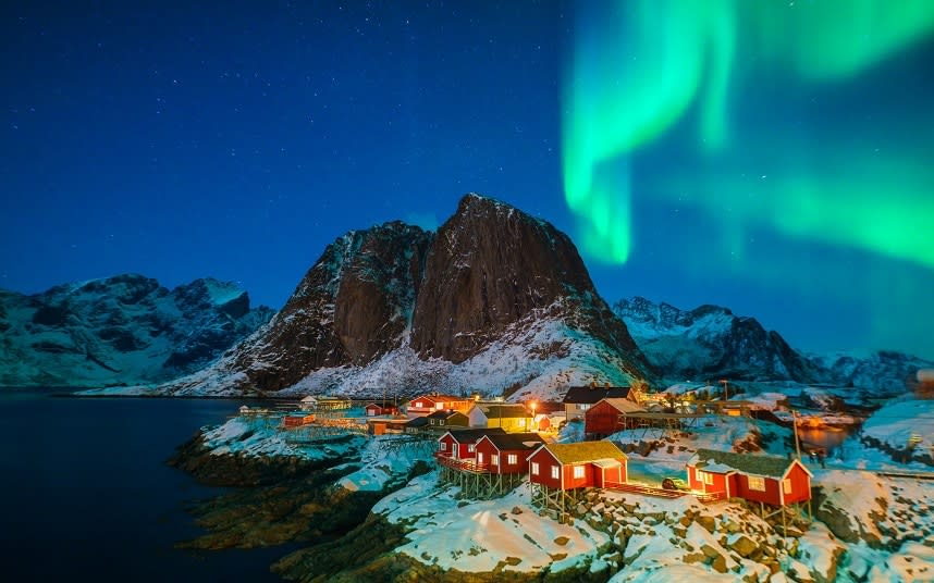 The northern lights can only be viewed at night - This content is subject to copyright.