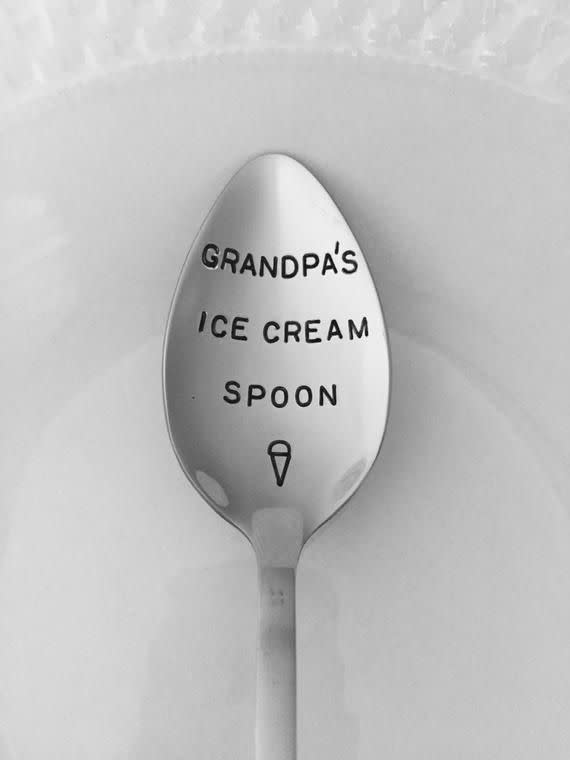 Personalized Hand-Stamped Spoon