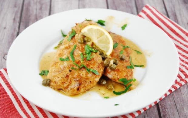 <p><a href="https://www.laaloosh.com/2017/01/30/creamy-lemon-parmesan-chicken-piccata/" rel="nofollow noopener" target="_blank" data-ylk="slk:Laa Loosh;elm:context_link;itc:0;sec:content-canvas" class="link ">Laa Loosh</a></p>