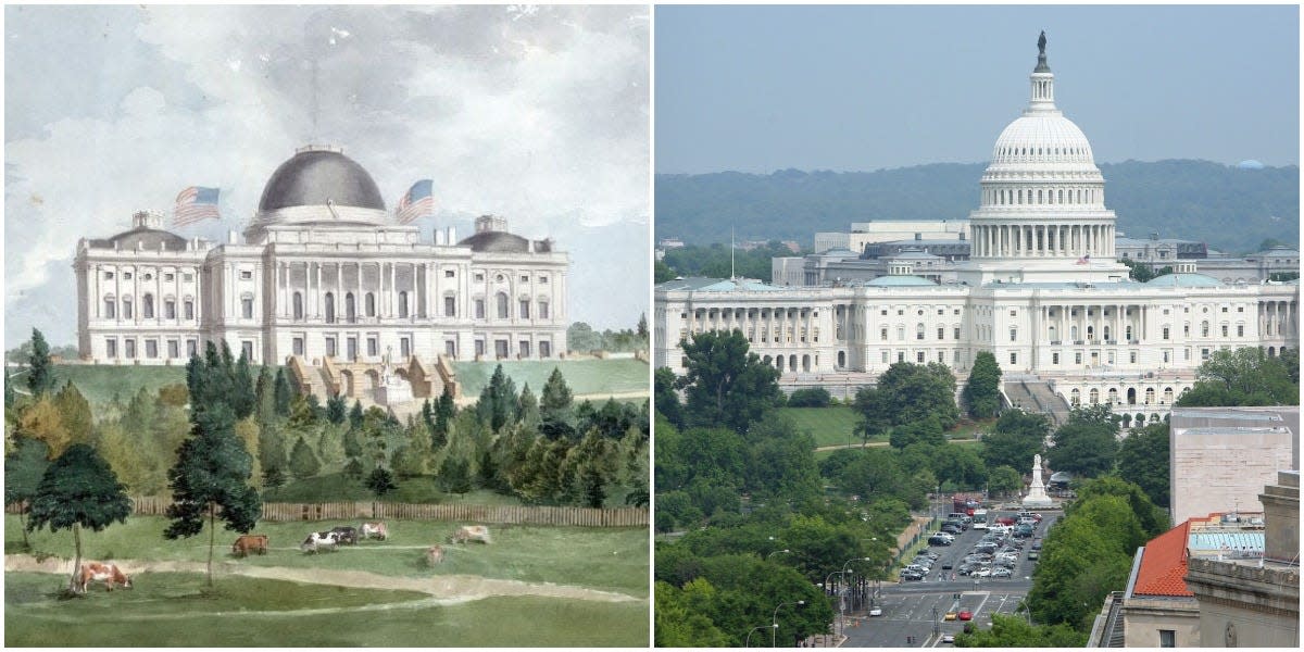 capitol building then and now