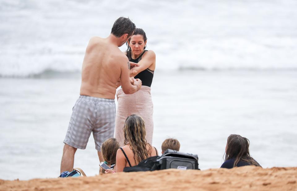 Princess Mary's Aussie family beach day