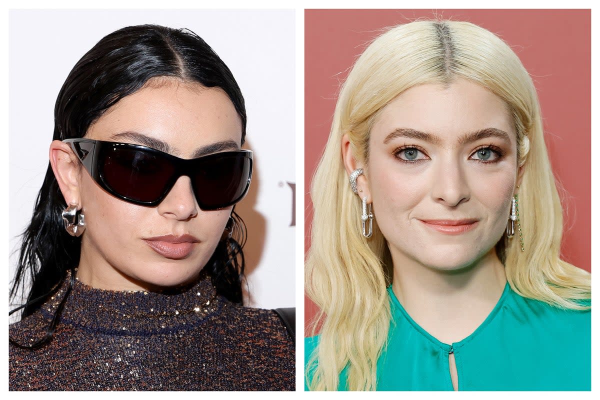 Charli XCX (L) and Lorde (R) have collaborated on a new track (Getty)