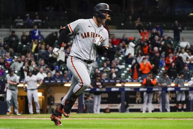 Luis González San Francisco Giants beat Milwaukee Brewers 