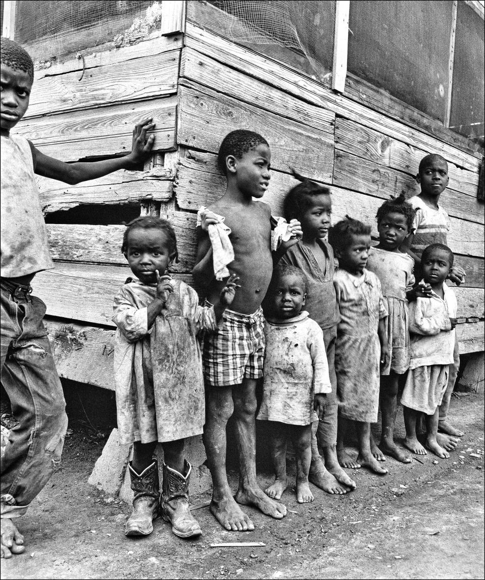 Charlie Dillard, age 9, at far left