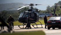 Fabricio Queiroz arrives at Jacarepagua airport after he was arrested, in Rio de Janeiro