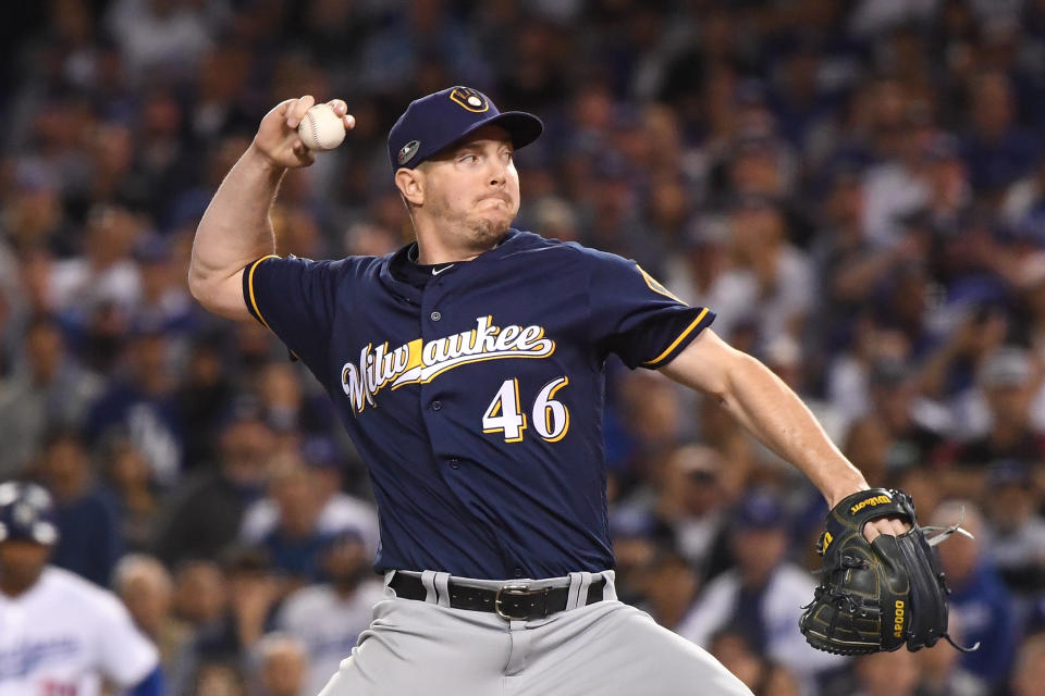 密爾瓦基釀酒人時期投出一片天的Corey Knebel。(Photo by Harry How/Getty Images)